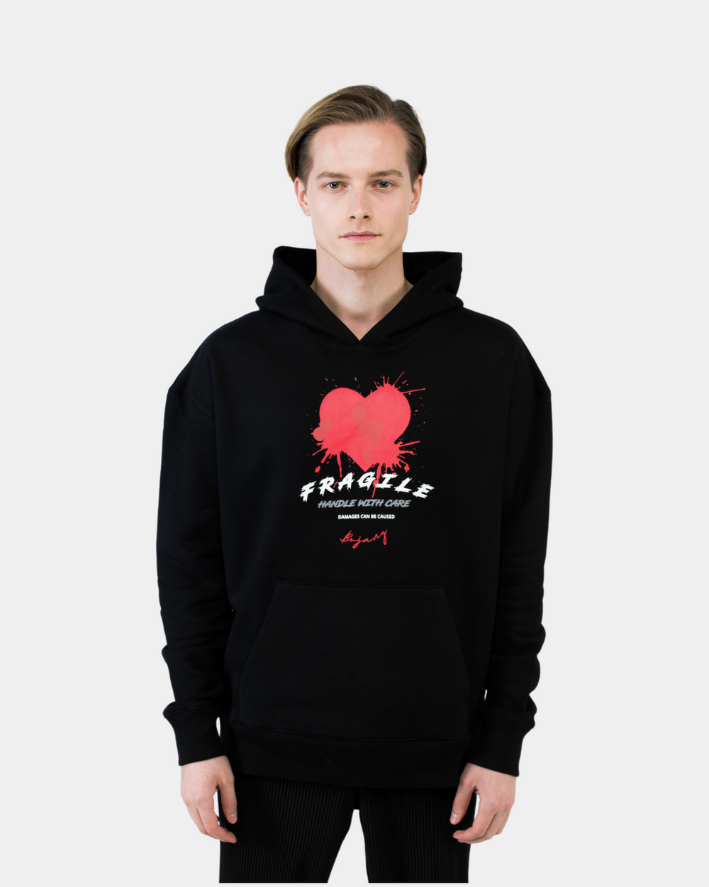 Fragile Hoodie Black